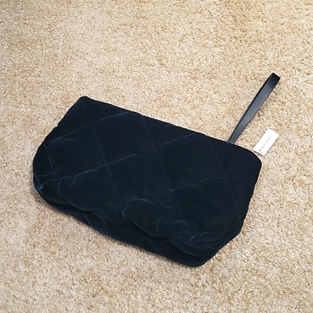 NWT Banana Republic velvet clutch